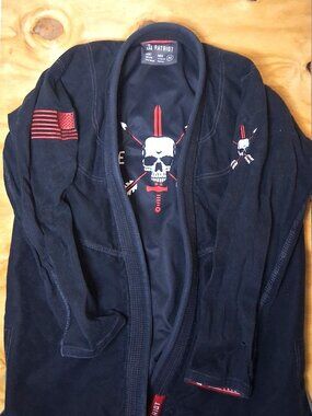 Wartribe Patriot BJJ Gi Jacket A2 Black/Red Brazilian Jiu Jitsu